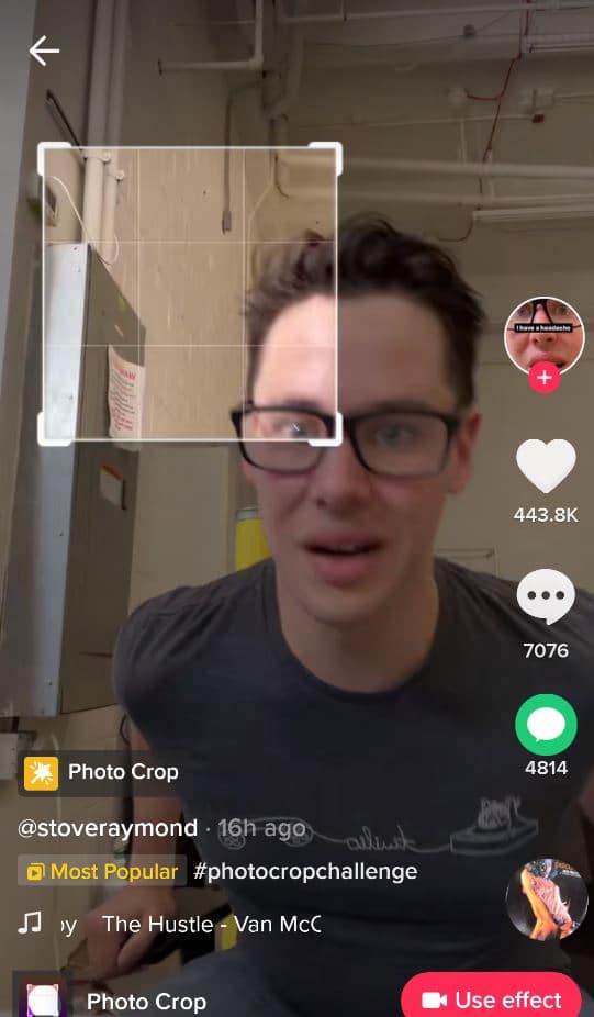 how to do photo crop challenge tiktok filter 
