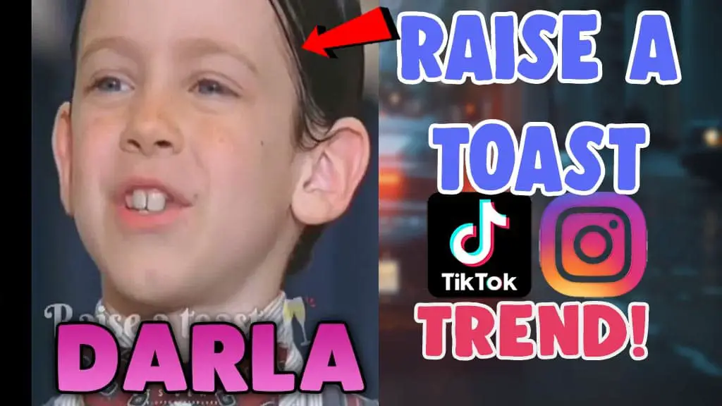 how to do raise a toast darla tiktok trend tutorial