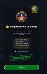 king henry viii challenge bitlife