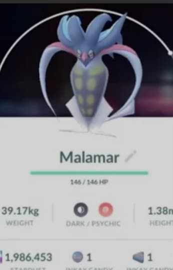 evolve inkay into malamar pokemon go