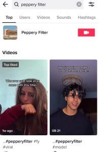 how to get peppery filter effect on tiktok