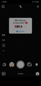 Fix not able to click on add yours option instagram chain story
