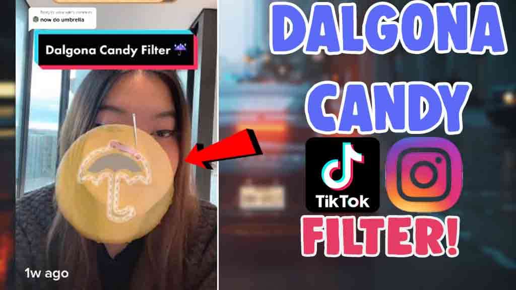 get dalgona candy filter tiktok