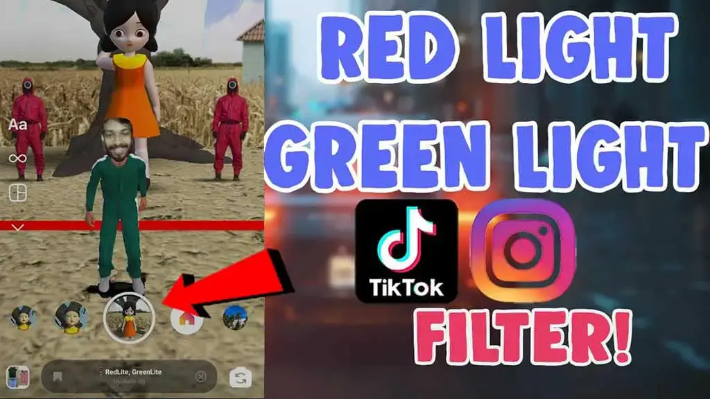 How To Do Red Light Green Light Squid Game Filter Tiktok Salu Network