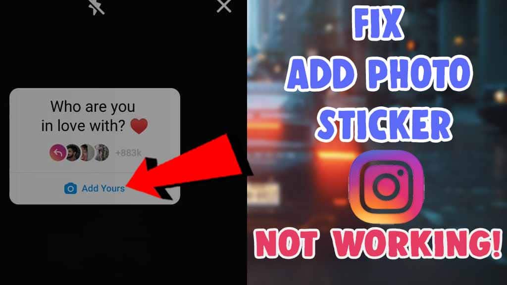 how to fix not able to click on add yours option in chain story