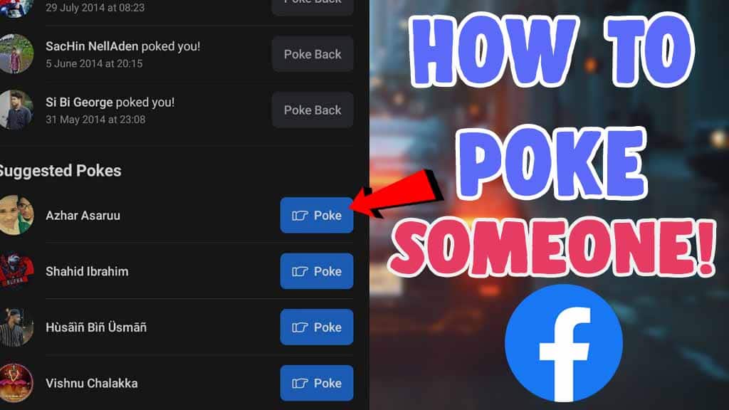 how to poke someone on facebook app in 2021