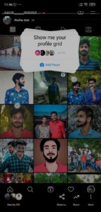 show me your profile grid photos on instagram story