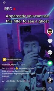 get spirit paranormal cam filter on tiktok