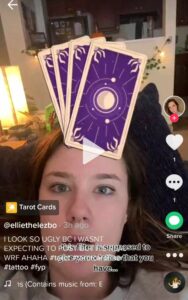 how to get tarot cards filter effect on tiktok