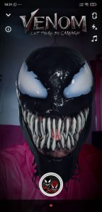 venom let there be carnage snapchat filter