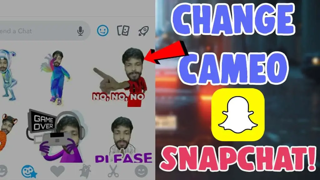 how to change cameo selfie on snapchat