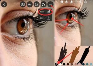 eye color heart wallpaper trend instagram tutorial