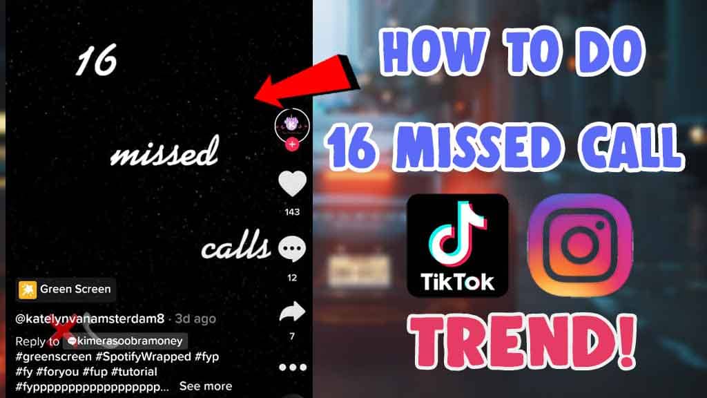 16 missed call trend tiktok