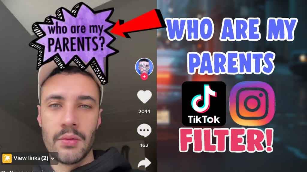 who are my parents filter effect tiktok