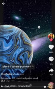 how to do planet wallpaper trend tiktok