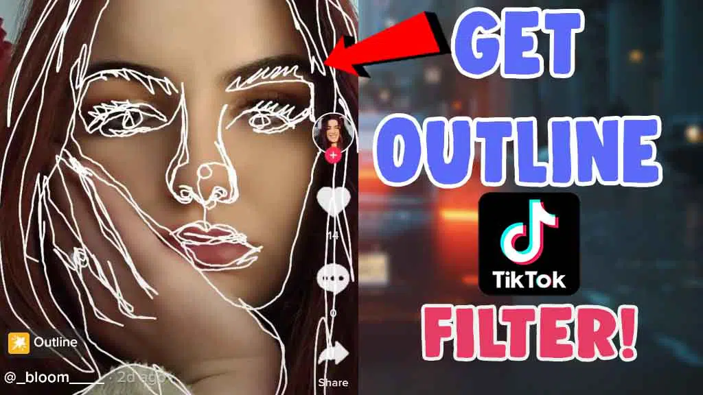How To Get Outline Filter Effect On Tiktok