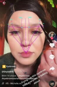 eyebrows filter tiktok