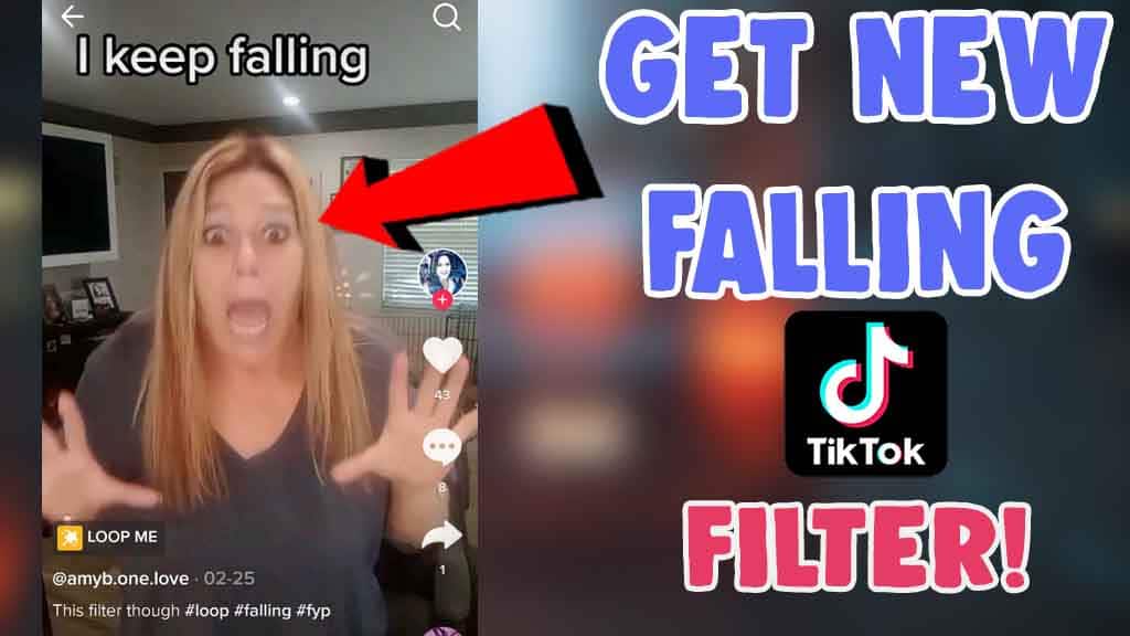 how to get falling filter effect tiktok