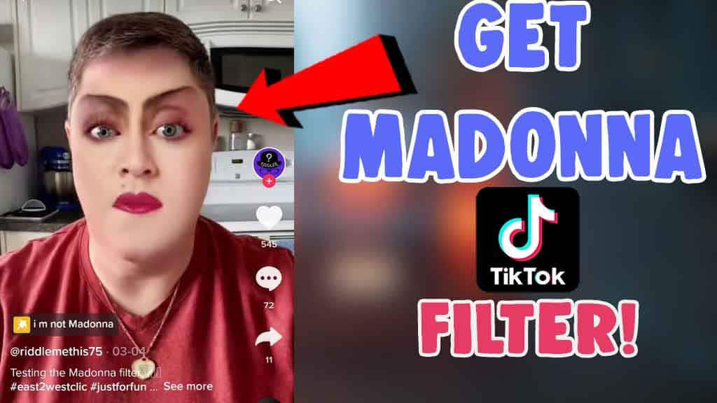 get madonna filter effect tiktok
