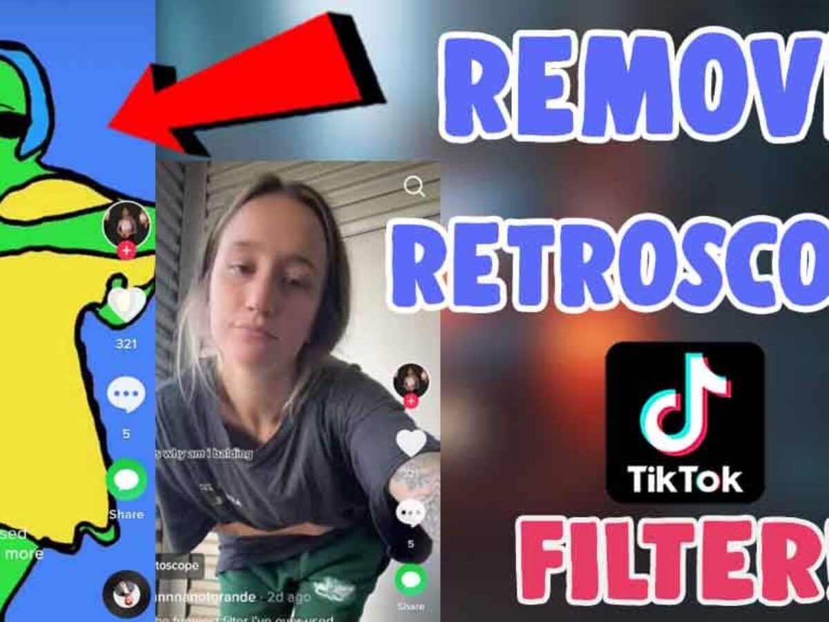 How to remove rotoscope filter tiktok