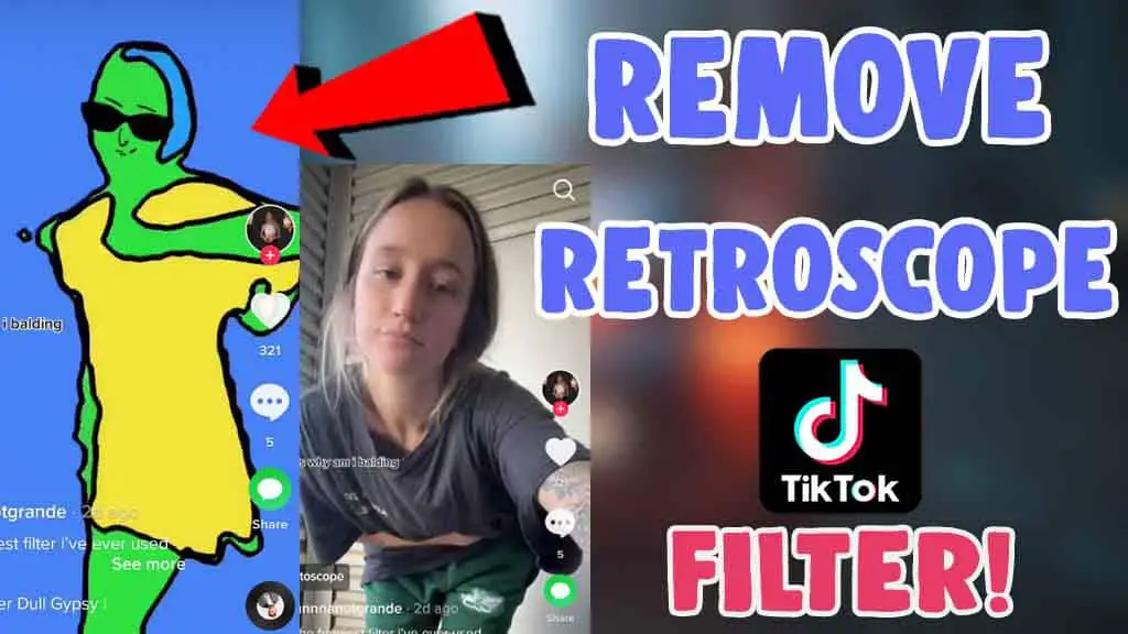 get and remove rotoscope filter tiktok