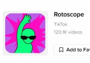 rotoscope filter tiktok