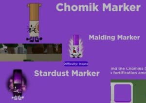 how to get chomic marker stardust and malding in roblox find the markers