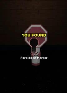 how to get forbidden marker in find the markers