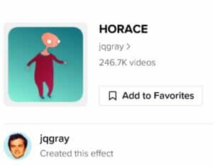 horace filter tiktok icon