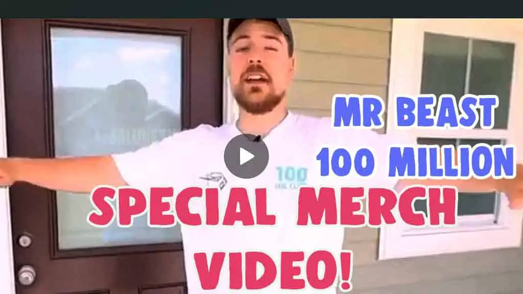mr beast 100 million merch video