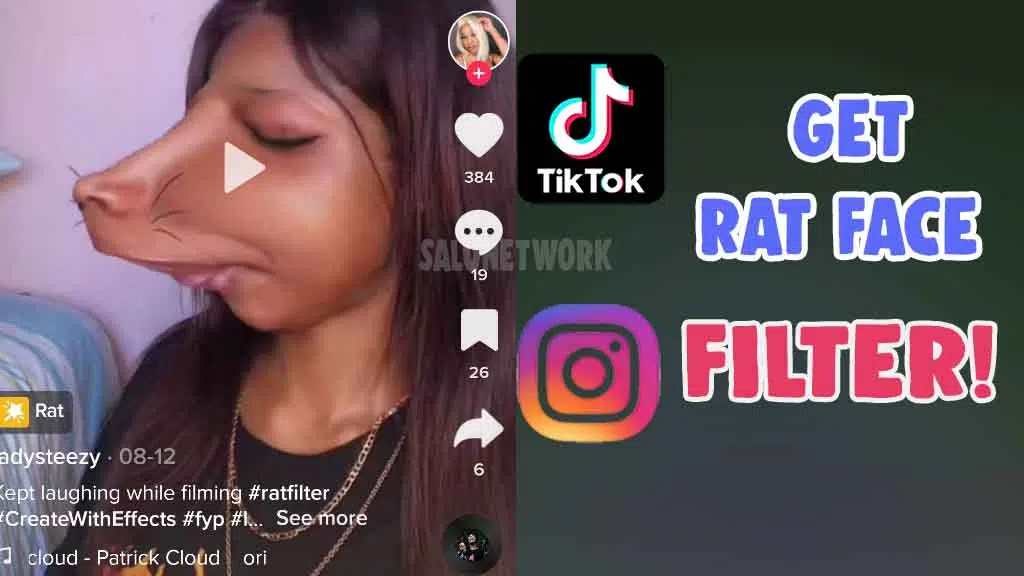 get rat filter tiktok and instagram