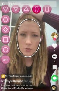 face shape filter tiktok