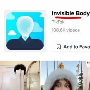 invisible body filter effect app tiktok