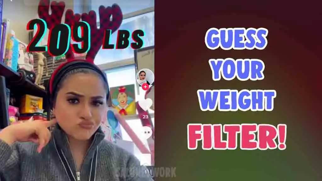 get guess weight filter effect tiktok and instagram
