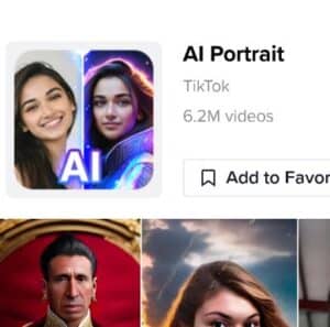 ai portrait filter tiktok